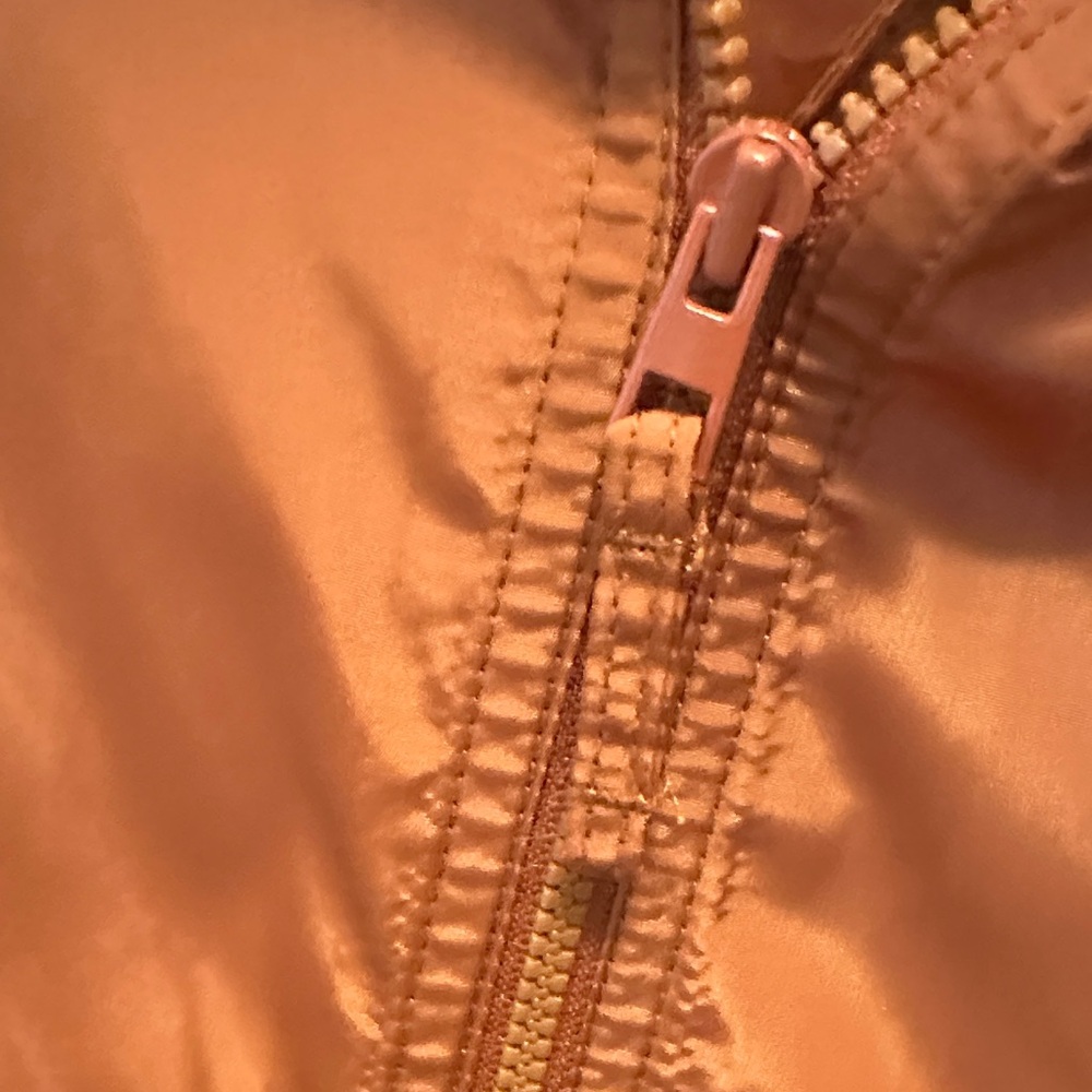 Madewell Rust Hooded Windbreaker Jacket Size XS - Picture 3 of 10